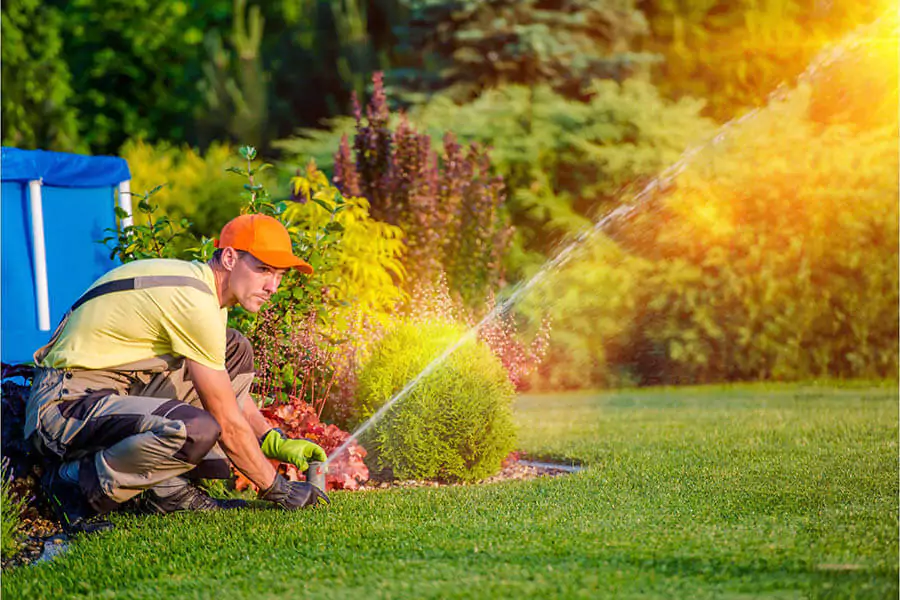 lawn sprinkler system contractor repair