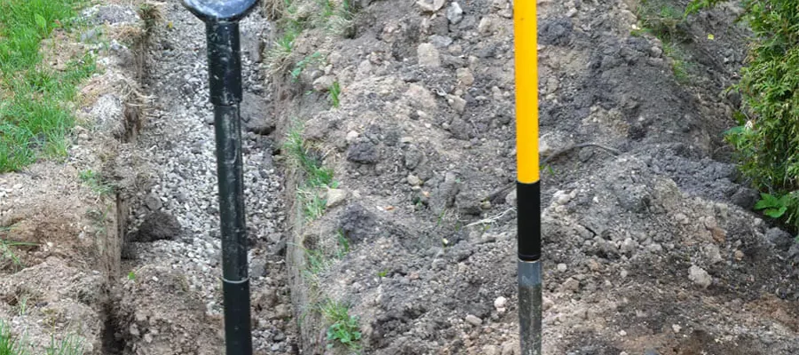 shovels in dirt